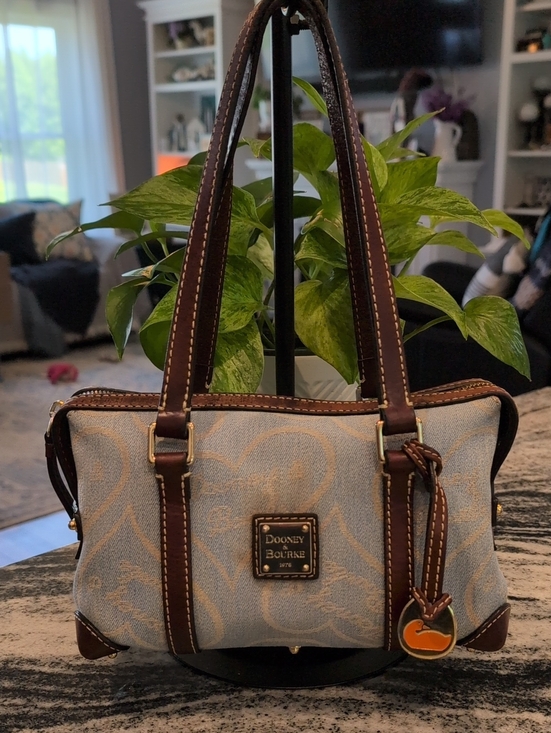 Dooney & Bourke Handbags - Dooney & Bourke Anniversary Signature Hearts Mini Tote